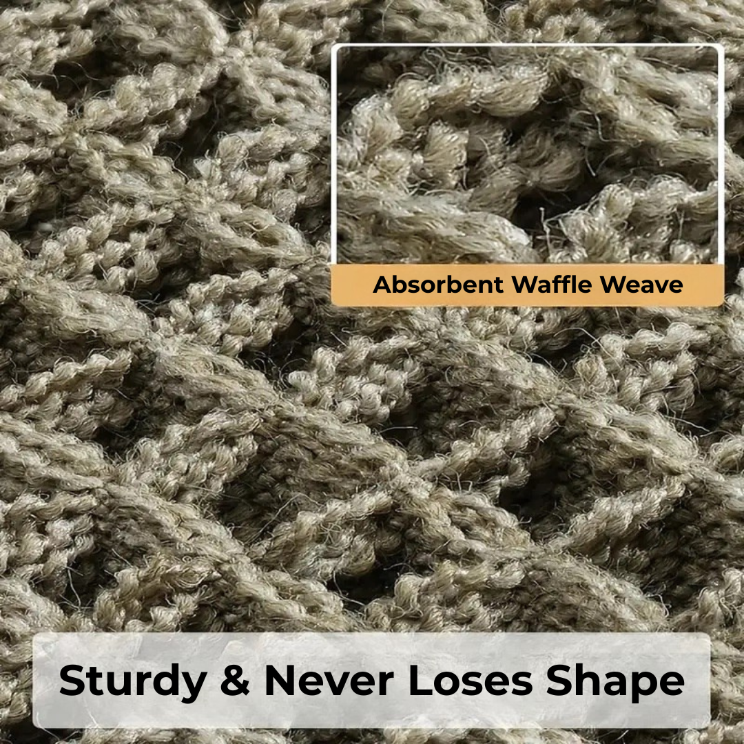 Textured Waffle Bath Mat